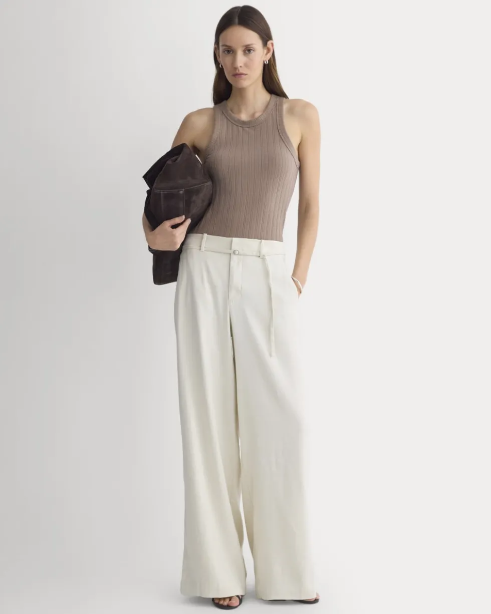Racerback Tank in Pointelle
