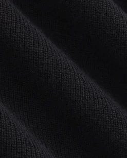 Relaxed V-Neck Midi Sweater Dress in Cotton Merino