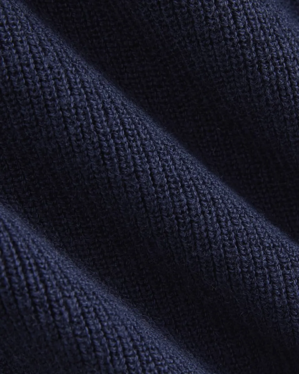 Relaxed V-Neck Vest in Cotton Merino