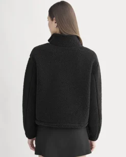 Reversible Teddy Half-Zip Pullover