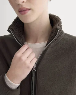 Reversible Teddy Half-Zip Pullover