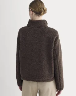 Reversible Teddy Half-Zip Pullover