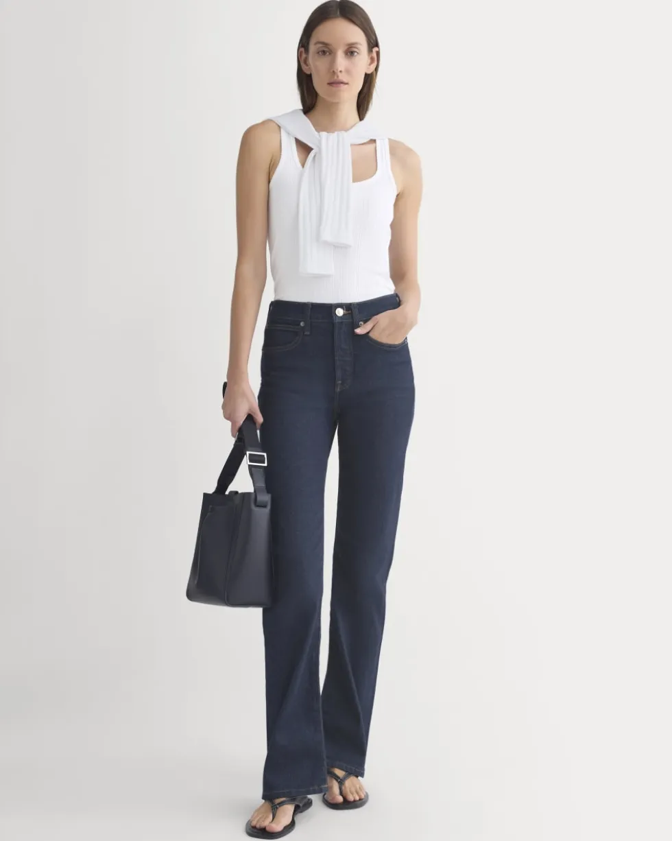 Scoop-Neck Tank in Pointelle
