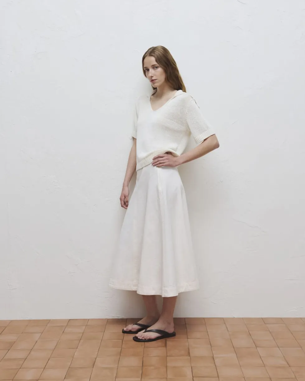 Seamed Midi Skirt