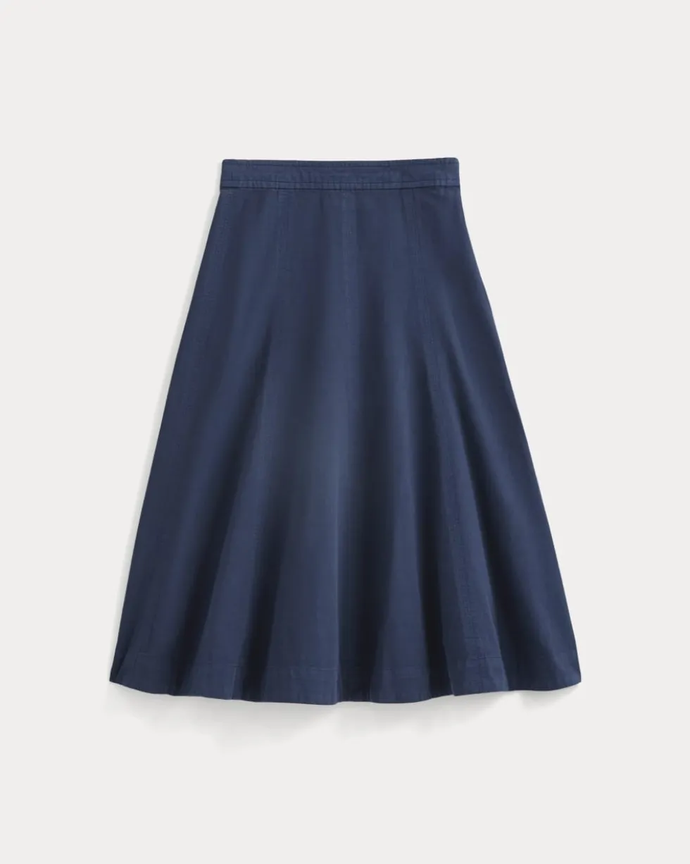 Seamed Midi Skirt