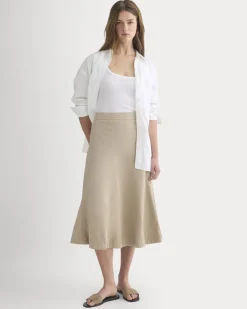 Seamed Midi Skirt