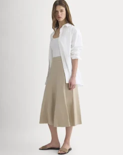 Seamed Midi Skirt