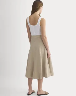Seamed Midi Skirt