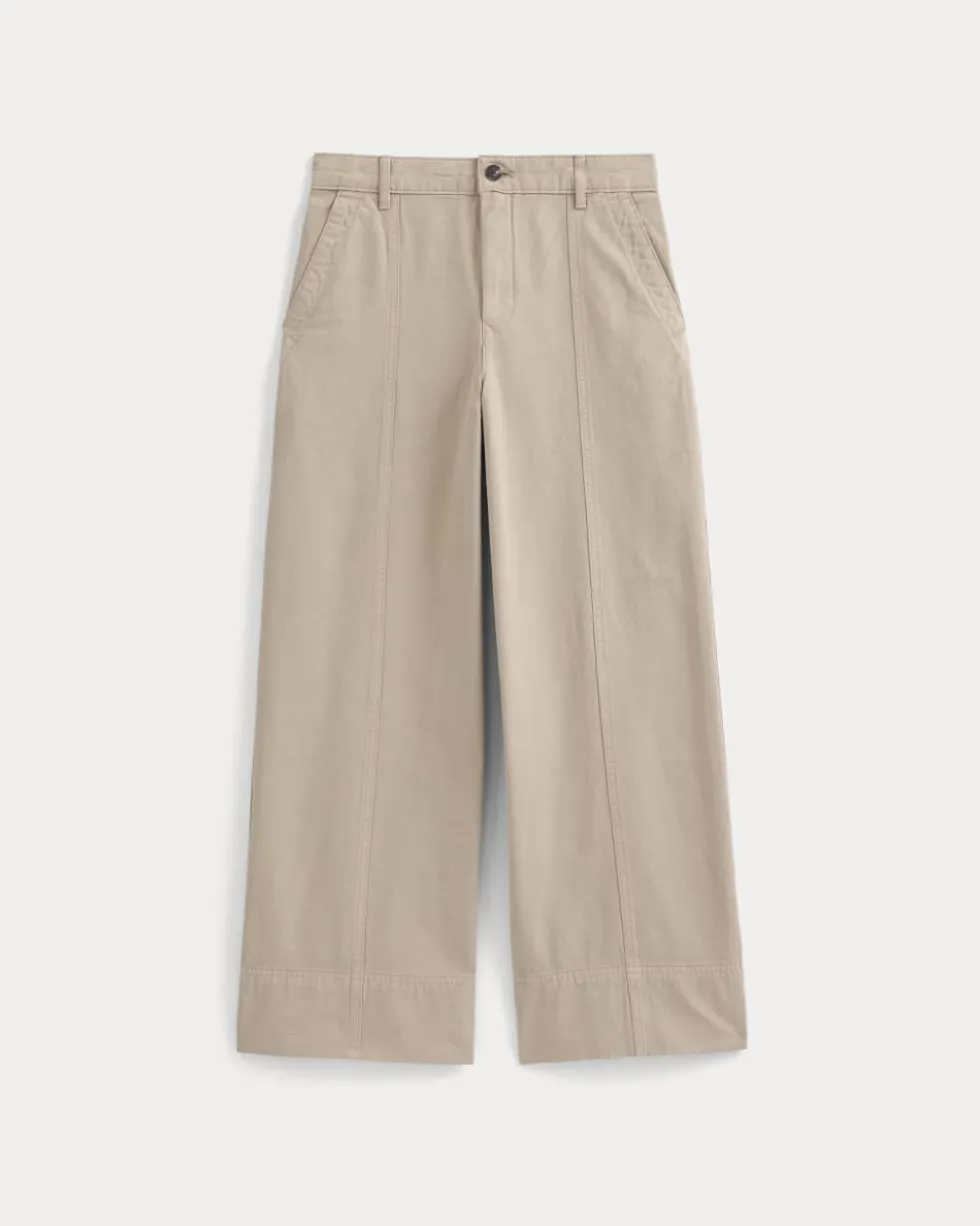 Seamed Wide-Leg Pant