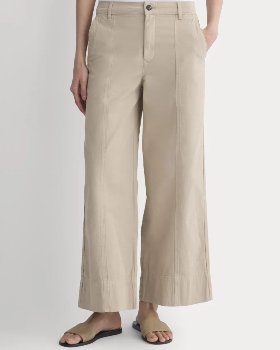 Seamed Wide-Leg Pant