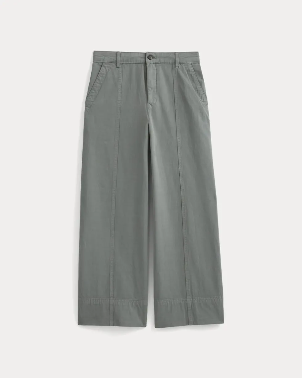 Seamed Wide-Leg Pant