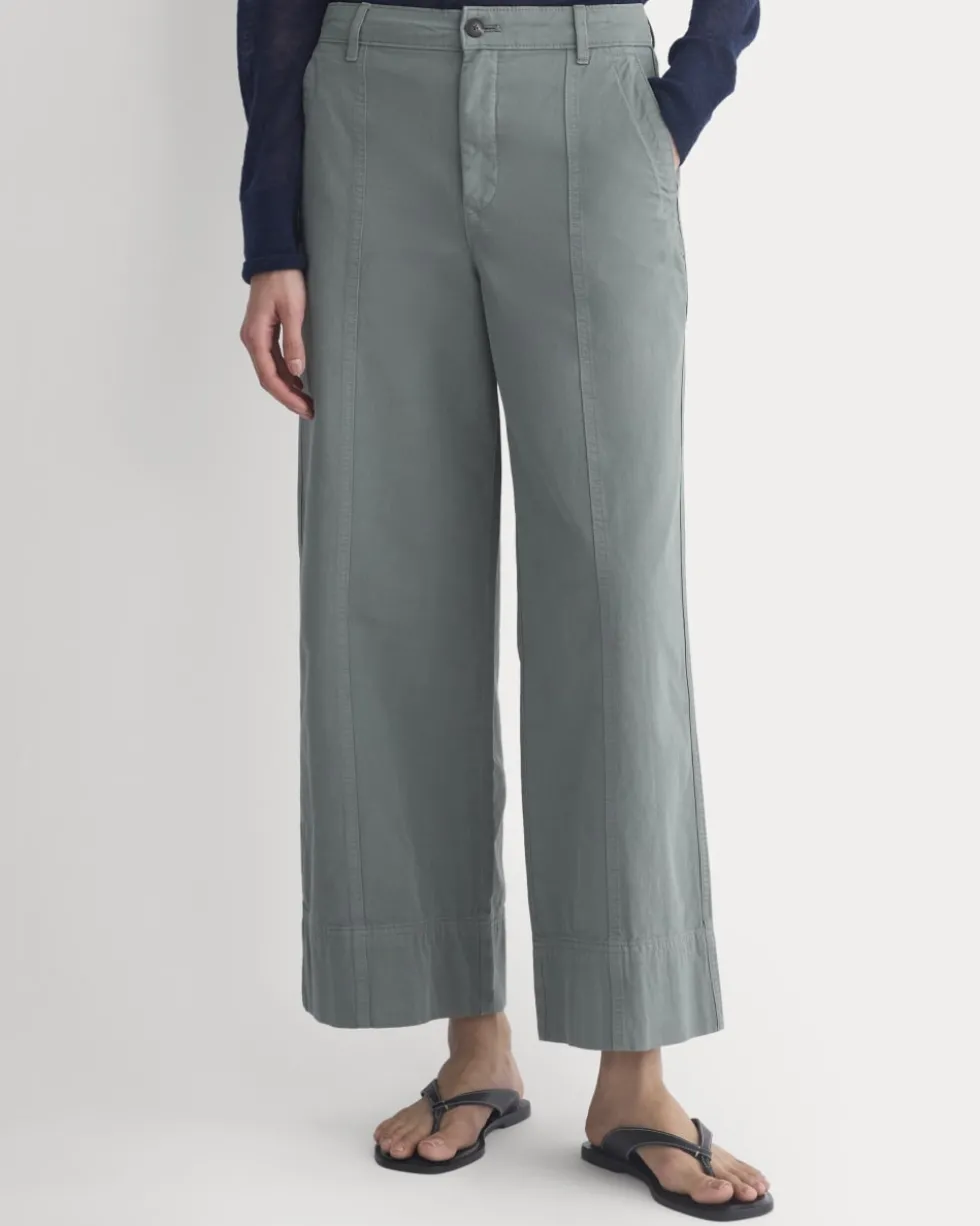 Seamed Wide-Leg Pant