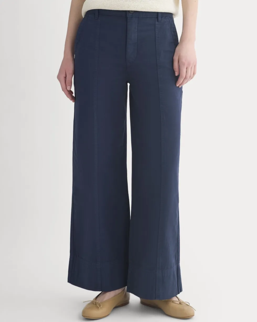 Seamed Wide-Leg Pant
