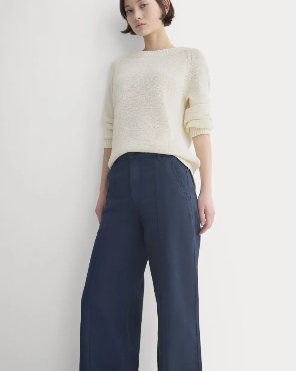 Seamed Wide-Leg Pant