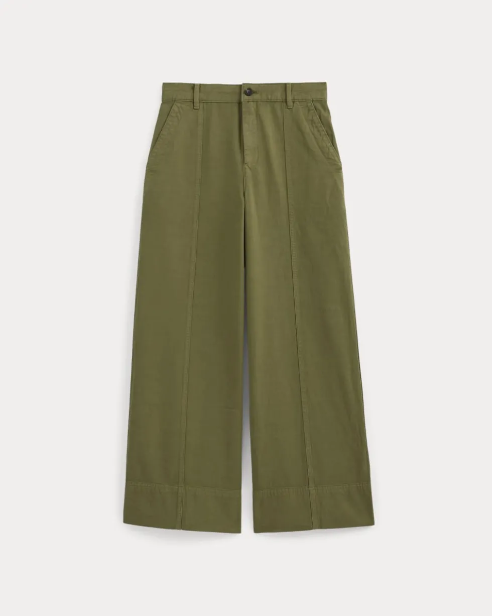 Seamed Wide-Leg Pant