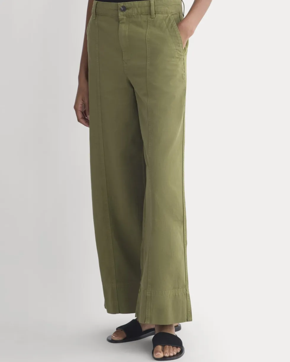 Seamed Wide-Leg Pant