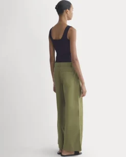 Seamed Wide-Leg Pant