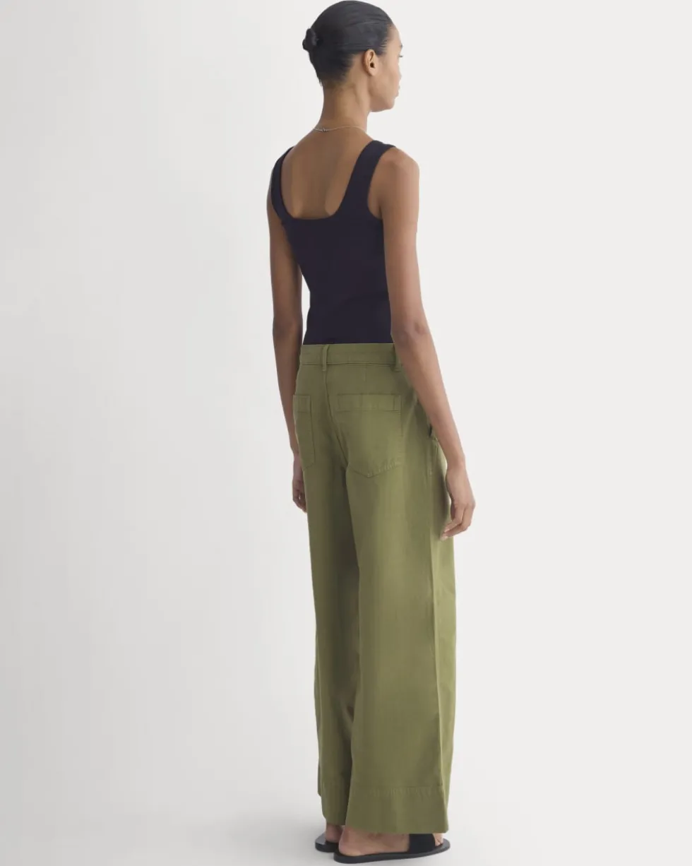 Seamed Wide-Leg Pant