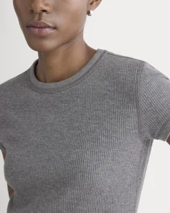Shrunken Tee in Cozy Waffle
