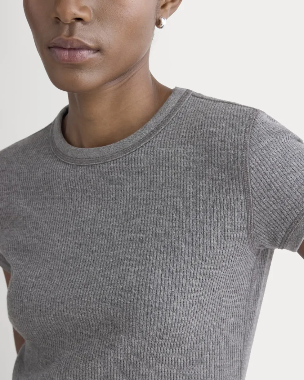 Shrunken Tee in Cozy Waffle