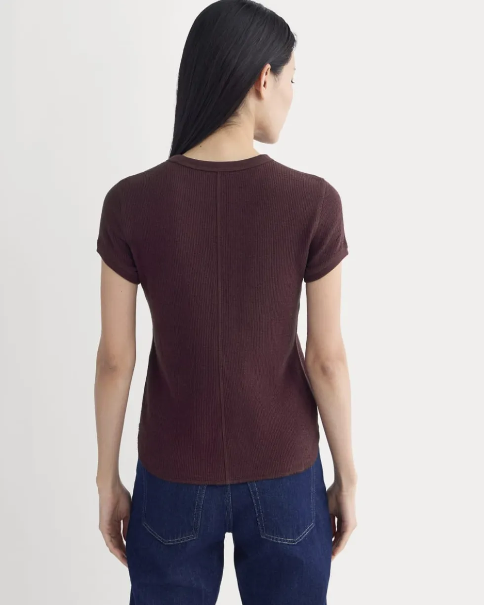 Shrunken Tee in Cozy Waffle
