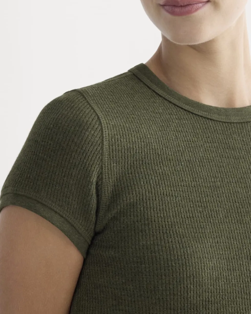 Shrunken Tee in Cozy Waffle