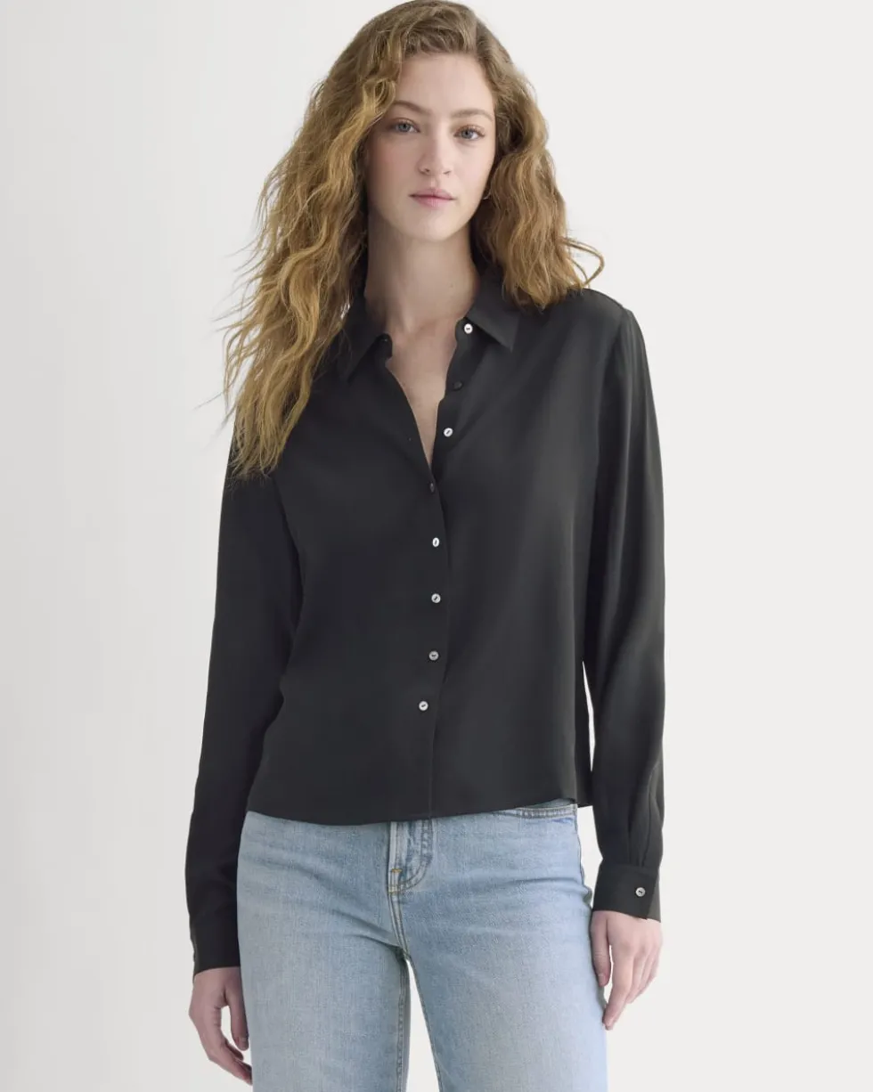 Shrunken Top in Washable Silk