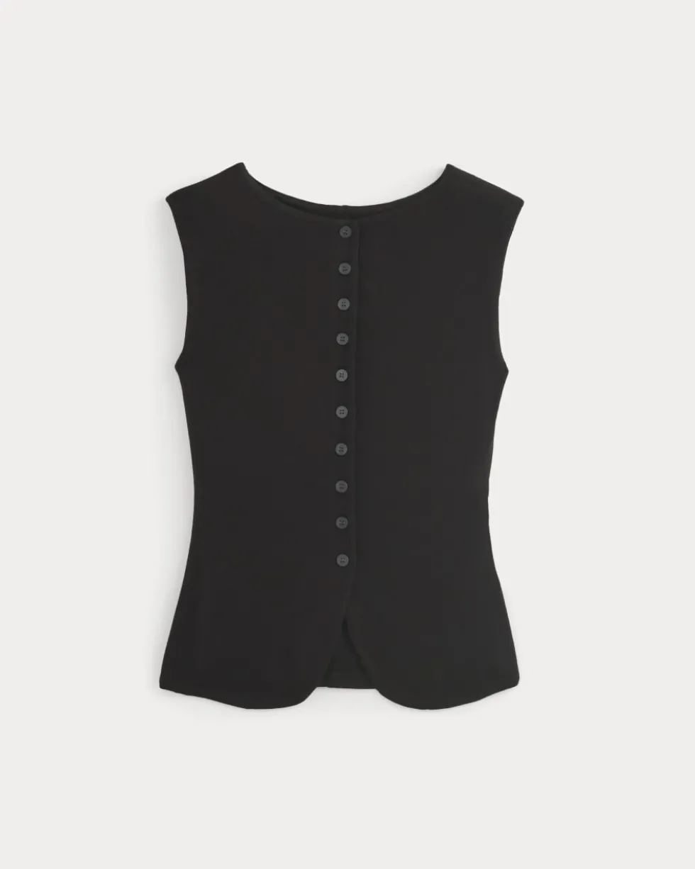 Sleeveless Button-Up in Butterluxe