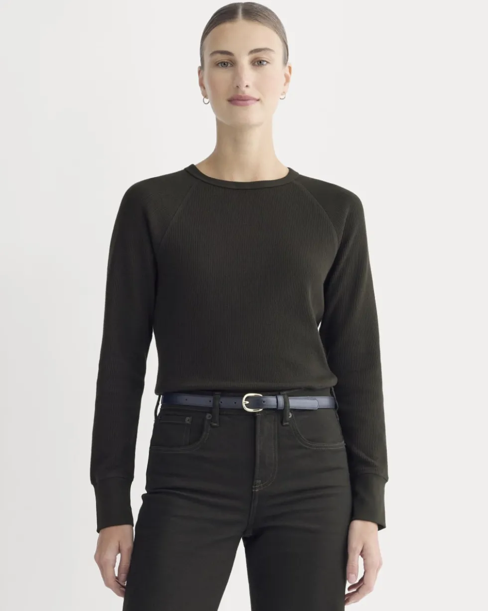 Slim-Fit Crew in Cozy Waffle