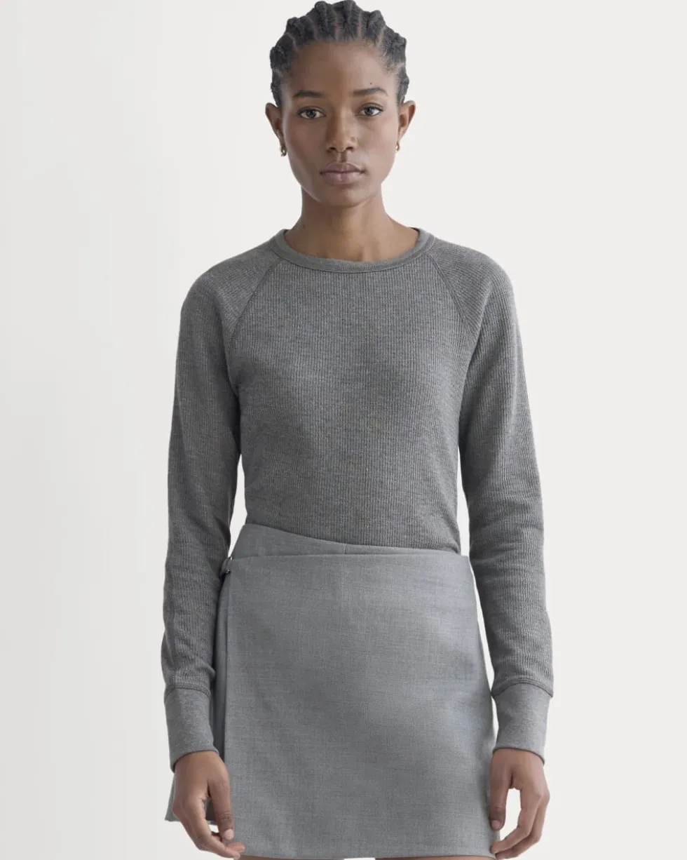 Slim-Fit Crew in Cozy Waffle