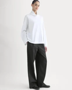 Slouchy Turtleneck In Essential Cotton