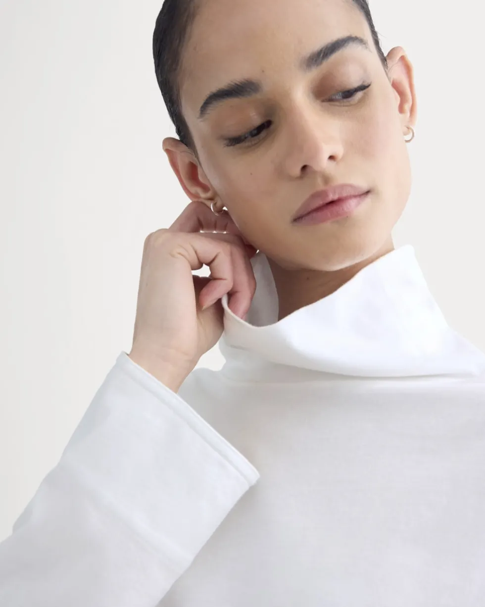 Slouchy Turtleneck In Essential Cotton
