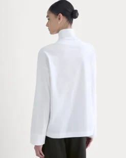 Slouchy Turtleneck In Essential Cotton