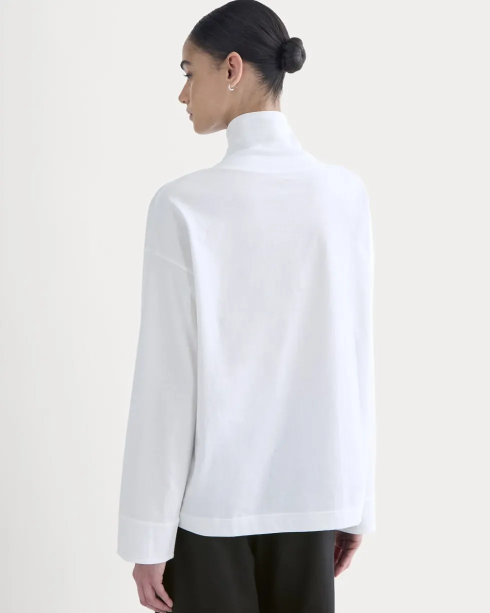 Slouchy Turtleneck In Essential Cotton