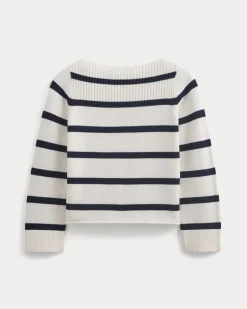 Striped Boatneck Sweater in Everyday Cotton