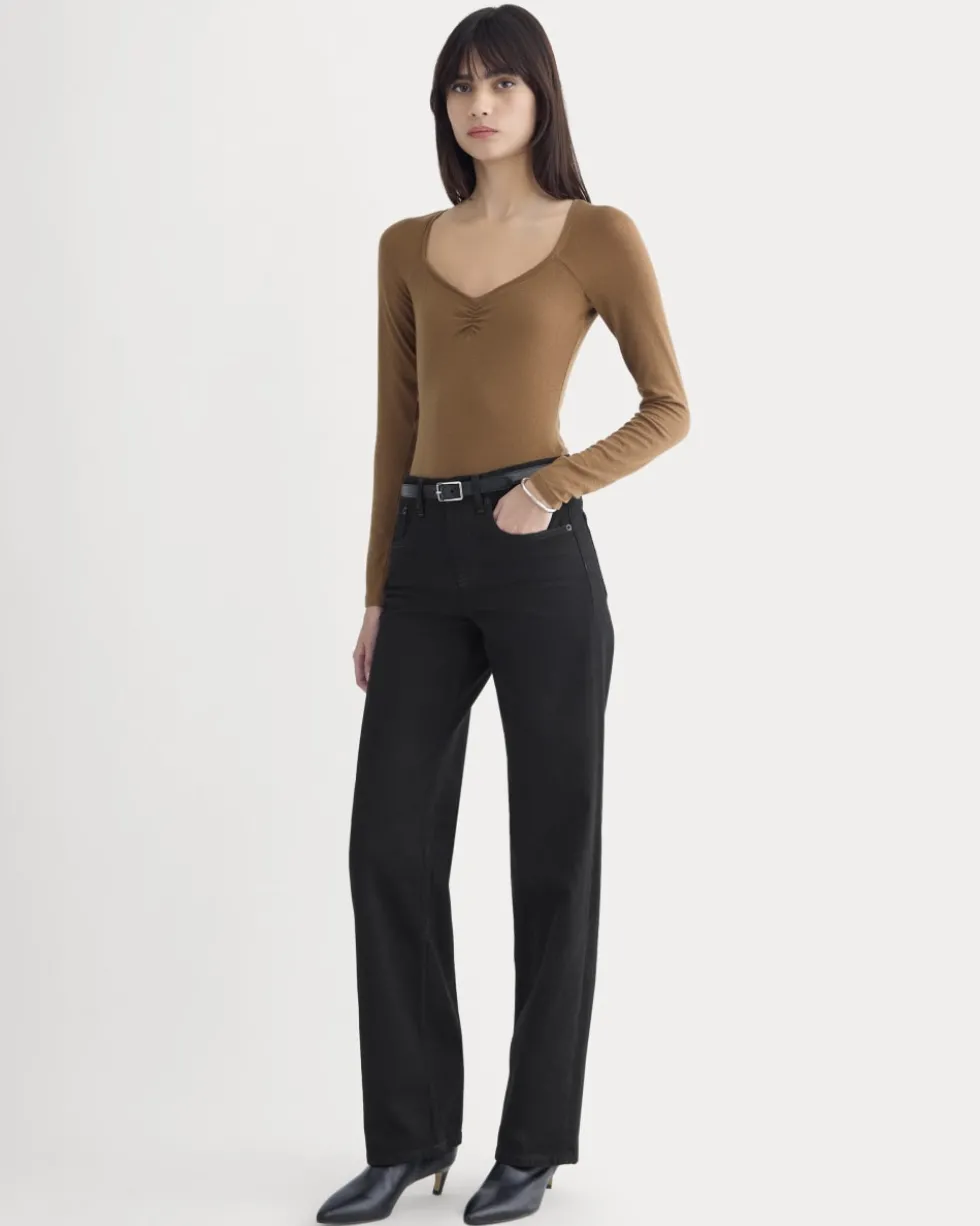 Sweetheart-Neck Top in Butterluxe