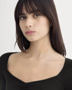 Sweetheart-Neck Top in Butterluxe