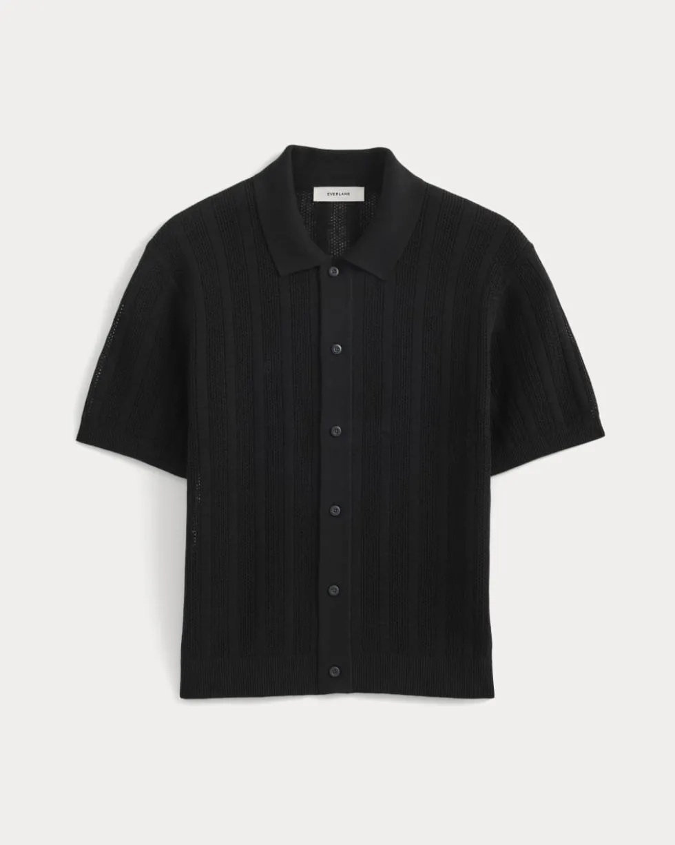 Textured Knit Resort Shirt