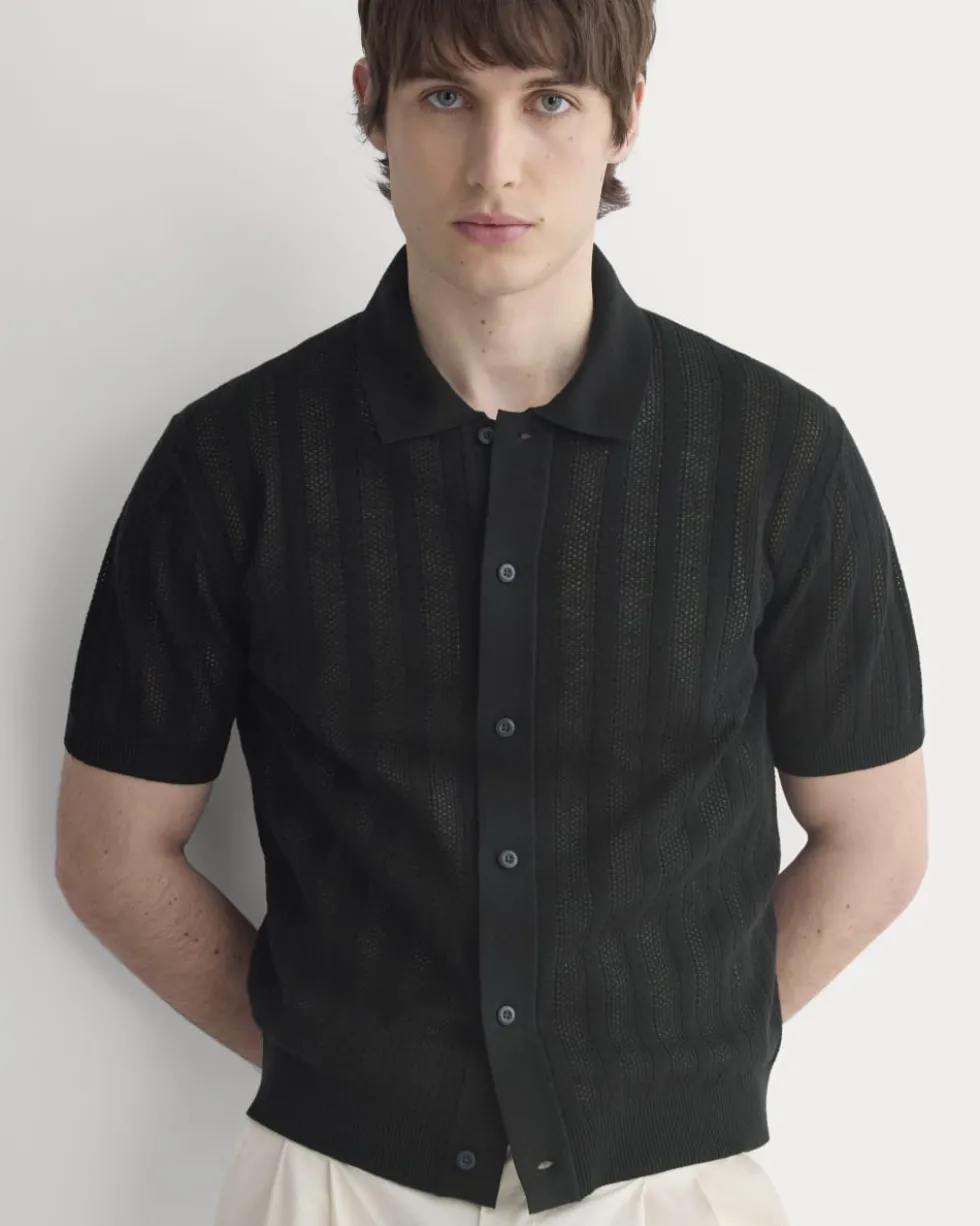 Textured Knit Resort Shirt