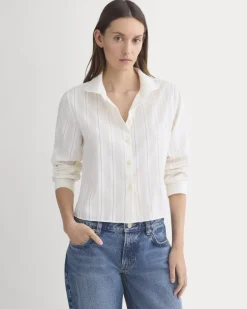 Textured Mini Collar Shirt