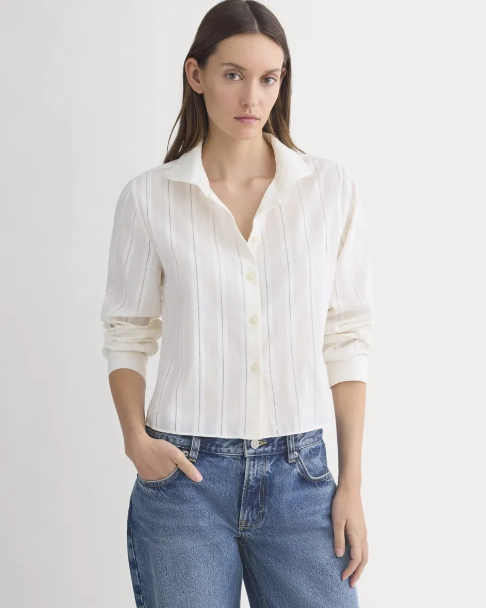 Textured Mini Collar Shirt