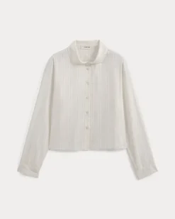 Textured Mini Collar Shirt