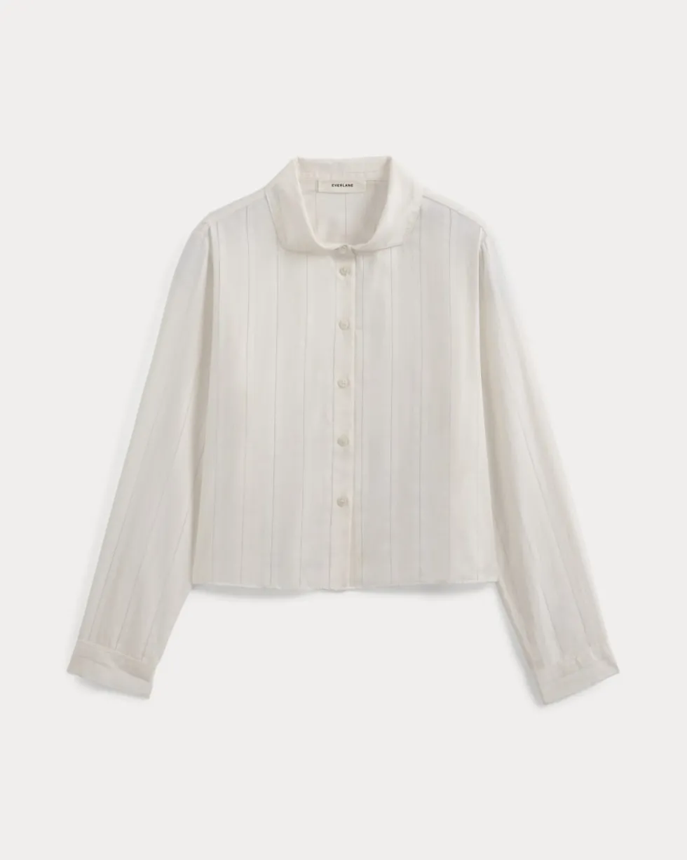Textured Mini Collar Shirt