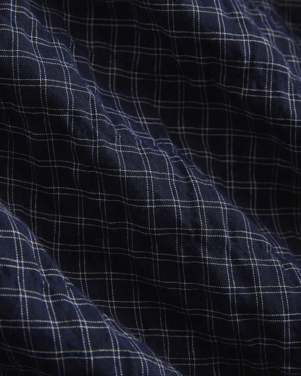 Textured Voile Button-Up Shirt