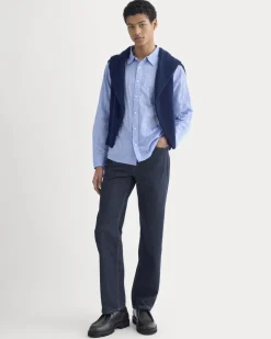 Textured Voile Button-Up Shirt