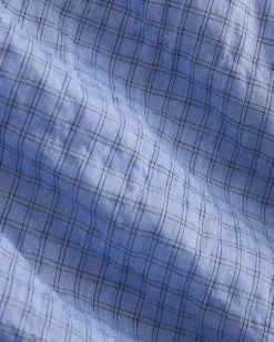Textured Voile Button-Up Shirt