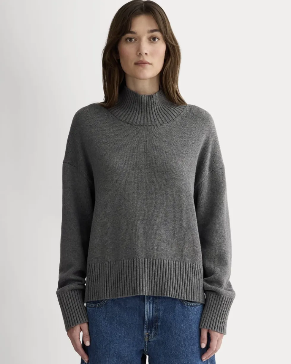 The Boxy Turtleneck in Everyday Cotton
