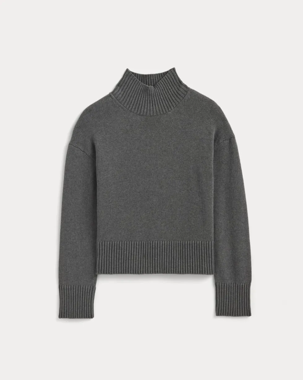 The Boxy Turtleneck in Everyday Cotton