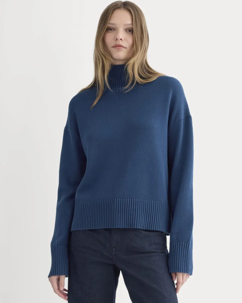 The Boxy Turtleneck in Everyday Cotton