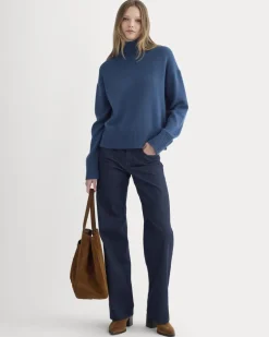 The Boxy Turtleneck in Everyday Cotton